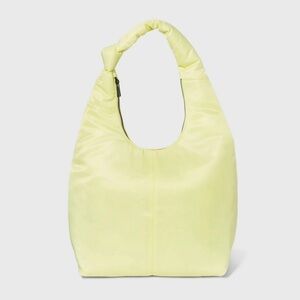 Target A New Day Zip Closure Knotted Shoulder Bag Lime